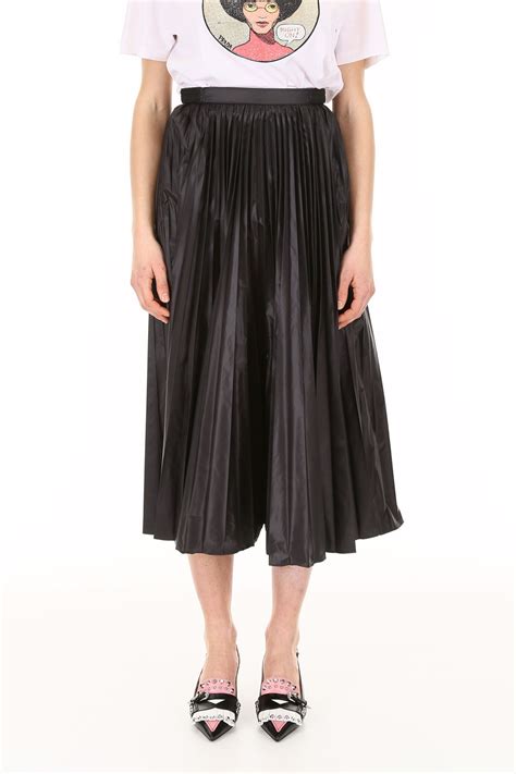 prada full skirt|prada nylon pleated top.